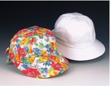 Girl's Scoop Hat - White or Floral Prints