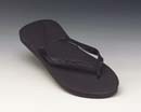 Men's Black Flip Flops - Waffle Sole: XL Only