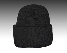 Sale! Black Knit Cuff Cap