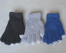 Touchscreen Fluffy Supersoft Magic Gloves - Assorted - Large