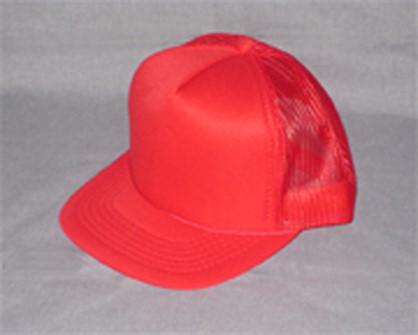 Red Printable Front Trucker's Cap