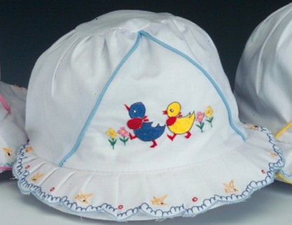 Infant's Eyelet Bonnet