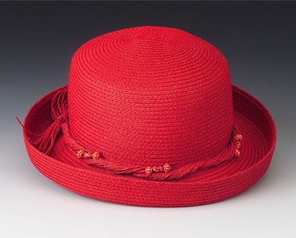 Braided Hat with BeadedTrim