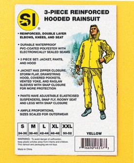 3 Piece Heavy Duty Rainsuit