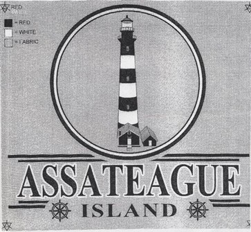 LIGHTHOUSE IN CIRCLE-ASSATEAGUE ISLAND