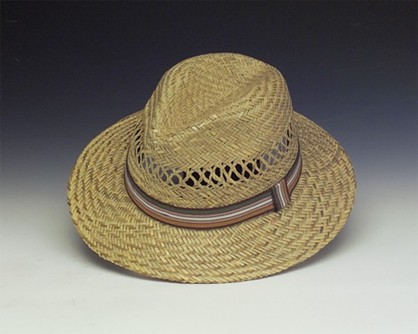 Vented Natural Straw Safari Hat