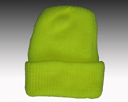 Safety Yellow Knit Cuff Cap