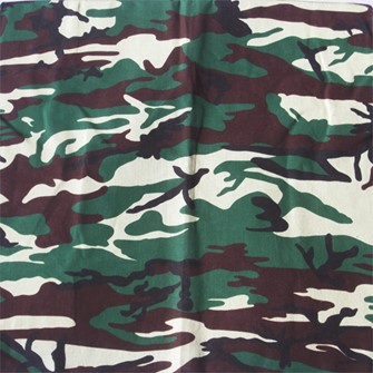 Green Camouflage Cotton Bandanna