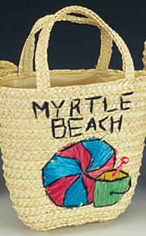 Child's Ocean City Straw bag