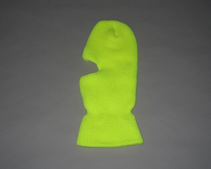 Safety Yellow  One Hole Mask