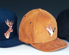 Duck & Deer Embroidered Corduroy Cap