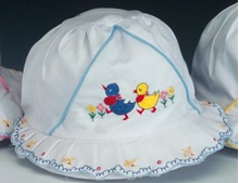 Infant's Eyelet Bonnet