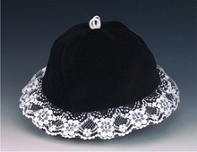 Velveteen and Lace Hat