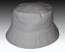 White Flat Top Hat