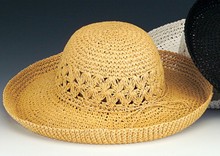 Vented Wide Brim Woven Hat