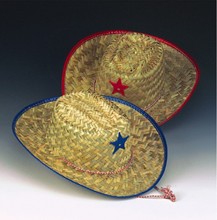 Child's Straw Cowboy Hat with Star