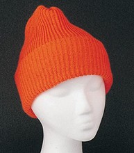 Flame Orange Knit Cuff Hat