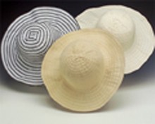 New! Collapsible Round Crown Ribbon Hat