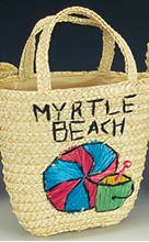 Child's Ocean City Straw bag